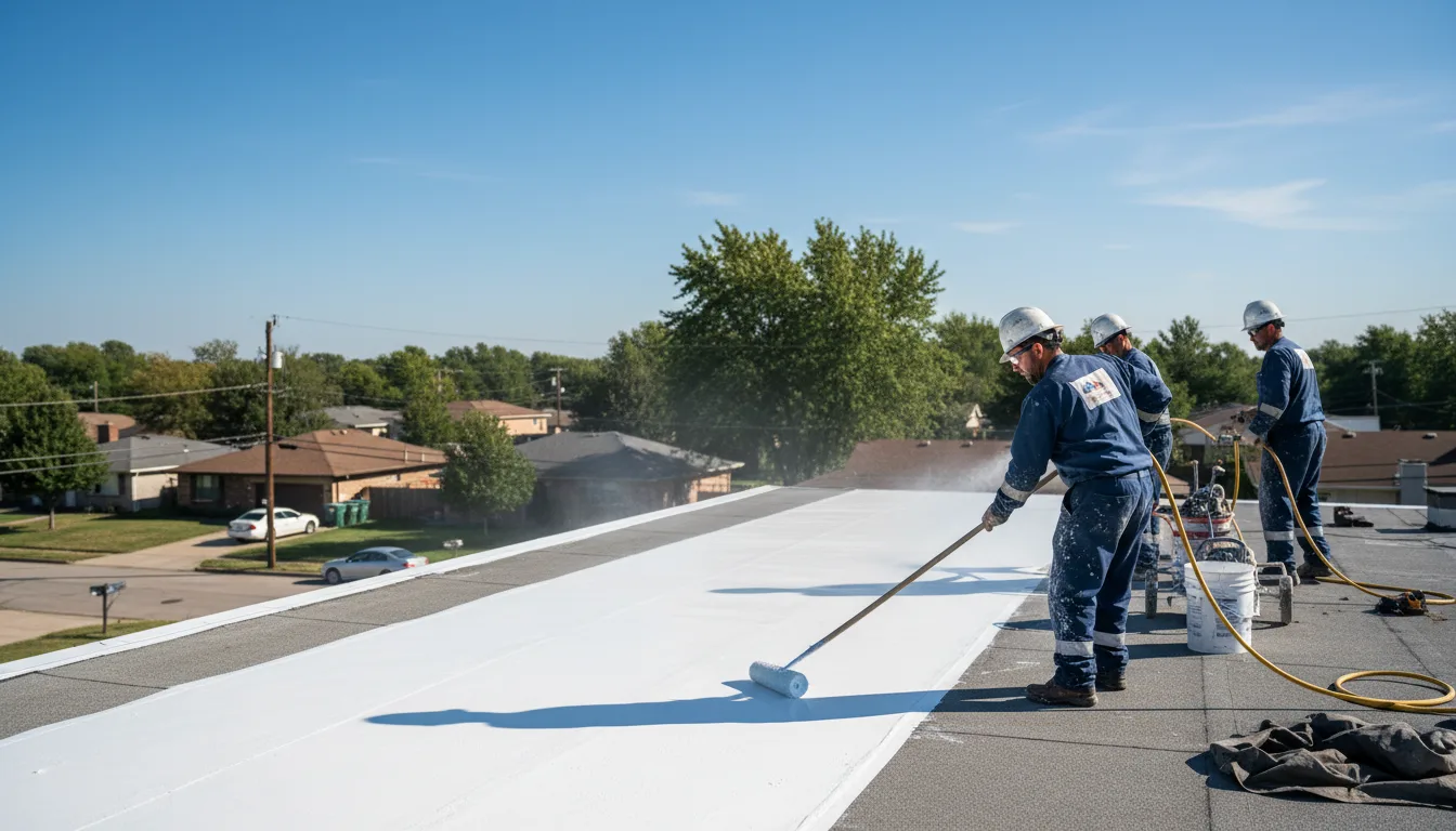 Commercial roof coating in Manorville, NY near me
